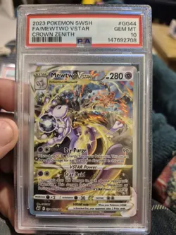 Mewtwo Vstar Crown Zenith Galarian Gallery Psa 10 Pokemon - Image 1