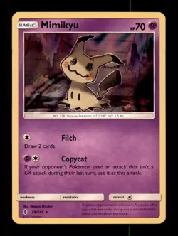 MIMIKYU 58/145 HOLO HOLO RARE GUARDIANS RISING POKEMON HOLO LP - Image 1