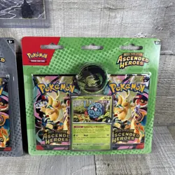 Set of 2 Pokemon TCG Ascended Heroes Erika and Larry Blister Pack Sealed - Image 3