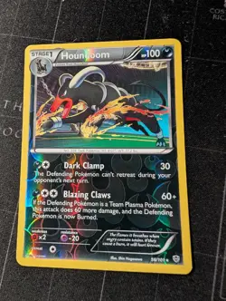 Houndoom 56/101 Holo Rare Plasma Blast Pokemon Reverse Holo Near Mint - Image 1