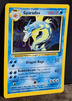 Pokemon Gyarados Holo Rare 7/130 Base Set 2 Vintage 2000 TCG MP WOTC - Image 3