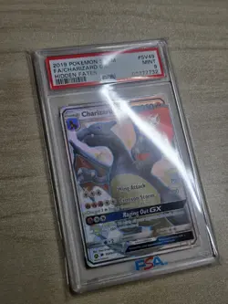 2019 Pokemon Sun Moon Hidden Fates SV49 Charizard GX PSA 9 62377732 - Image 2