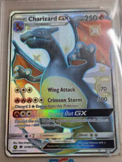 2019 Pokemon Sun Moon Hidden Fates SV49 Charizard GX PSA 9 62377732 - Image 5