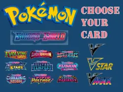 pokemon sword and shield choose your V VSTAR VMAX HUGE selection ENG Near Mint - Image 1