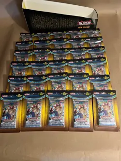 30 YuGiOh Legend of Blue Eyes White Dragon Blister Booster Pack 25th Anniversary - Image 1