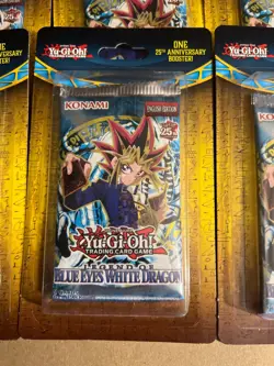 30 YuGiOh Legend of Blue Eyes White Dragon Blister Booster Pack 25th Anniversary - Image 2
