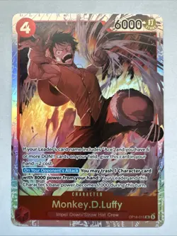 Monkey D Luffy SR OP16-015 One Piece Time of Battle ENGLISH - Image 1
