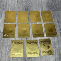 Pokemon Fan Art Pikachu Collection Card Bundle 11x Cards Shiny Foil Gold - Image 5