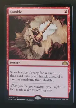 Gamble Dominaria Remastered MTG NM Magic the Gathering - Image 1
