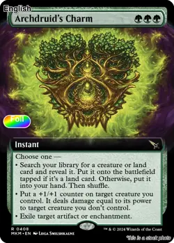 Archdruid's Charm (Extended Art) EN [MKM - 408] - NM [Foil] TCG MTG - Image 1