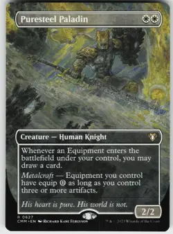 PURESTEEL PALADIN (BORDERLESS) 627 R NEAR MINT - Image 1