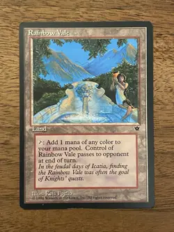 *** Rainbow Vale Fallen Empires *** NM+ NEVER PLAYED MTG Magic VINTAGE FAST SHIP - Image 1