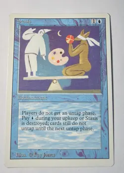 Stasis - Revised Edition (3rd Edition, 3ED) 1994 - MTG Rare LP Free Ship - Image 1