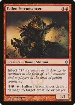 Fallen Ferromancer - Foil New Phyrexia HP MTG - Image 1