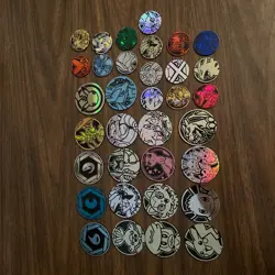 Lot Of 34 Pokemon Promo Coins - No Duplicates - Mew, Charizard, vintage - Image 1
