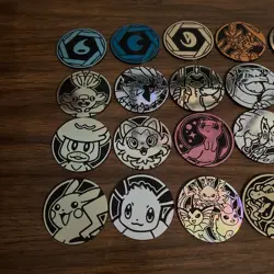 Lot Of 34 Pokemon Promo Coins - No Duplicates - Mew, Charizard, vintage - Image 2