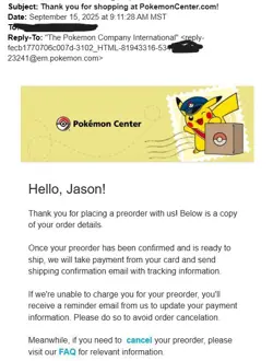CONFIRMED PRE-ORDER Pokemon Center Mega Evolution Phantasmal Flames ETB PRESALE - Image 3