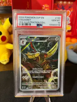Pokemon PSA 10 Kingambit 130 Illustration Rare Scarlet & Violet Blackstar Promo - Image 1