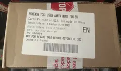 Factory SEALED 2021 Pokemon 8-Tins Box sealed 25th Anniversary 🔥 - Image 1