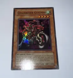 Yugioh CHAOSRIDER Gustaph DR2-EN018 Super Rare (NM) - Image 1