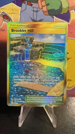 Pokemon Card Brooklet Hill SV88/SV94 Hidden Fates Trainer Gold Near Mint - Image 1