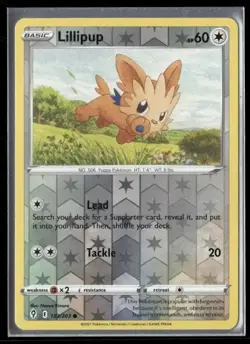 2021 Evolving Skies Set Pokemon Card 133 Lillipup Reverse Foil NM - Image 1