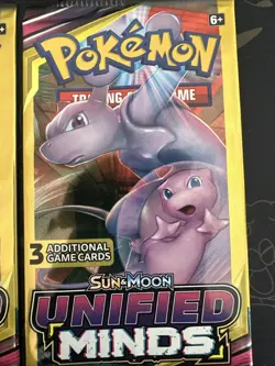 Pokemon Sun & Moon Unified Minds 3 Card Booster Pack - 4 Packs - Art Set - Image 2