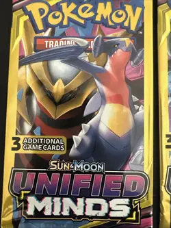 Pokemon Sun & Moon Unified Minds 3 Card Booster Pack - 4 Packs - Art Set - Image 5