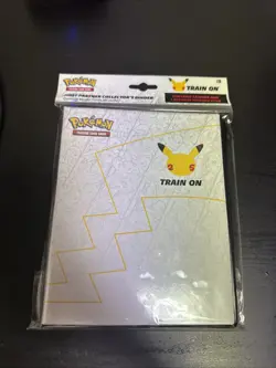 Pokemon TCG 25th Anniversary First Partner Collector’s Binder With Pikachu Card 820650809606 - Image 1