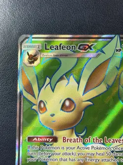 Pokemon TCG Leafeon GX Ultra Prism Holo Card 139/156 Full Art Ultra Rare - Image 2