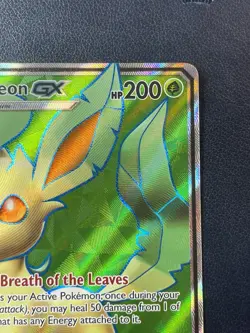 Pokemon TCG Leafeon GX Ultra Prism Holo Card 139/156 Full Art Ultra Rare - Image 3