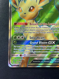 Pokemon TCG Leafeon GX Ultra Prism Holo Card 139/156 Full Art Ultra Rare - Image 4