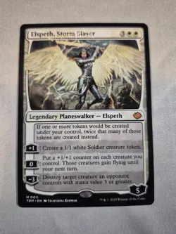 Elspeth, Storm Slayer Tarkir: Dragonstorm Regular MTG Card, Near Mint Condition - Image 1