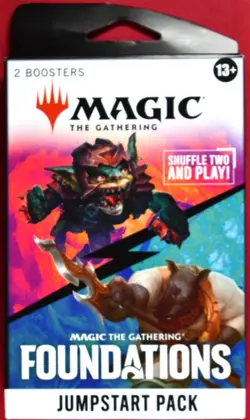 2024 MTG Foundations Jumpstart Pack 2 Boosters Sealed - Image 1