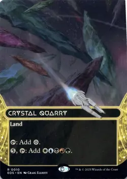 Crystal Quarry (0010) (Borderless) Edge of Eternities: Stellar Sights Magic MTG - Image 1