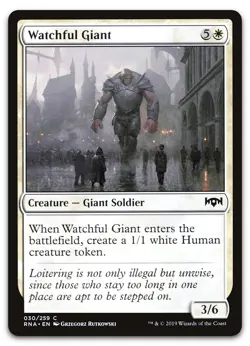 Watchful Giant #30 (NM) Ravnica Allegiance RNA Magic MTG - Image 1
