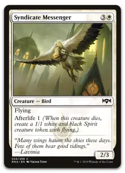 Syndicate Messenger #25 (NM) Ravnica Allegiance RNA Magic MTG - Image 1