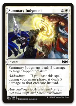 Summary Judgment #24 (NM) Ravnica Allegiance RNA Magic MTG - Image 1