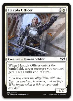 Haazda Officer #10 (NM) Ravnica Allegiance RNA Magic MTG - Image 1