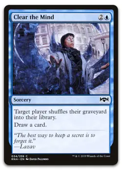 Clear the Mind #34 (NM) Ravnica Allegiance RNA Magic MTG - Image 1