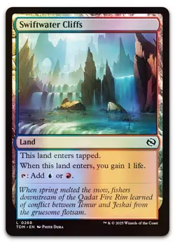 Swiftwater Cliffs #268 (Foil) (NM) Tarkir Dragonstorm TDM Magic MTG - Image 1