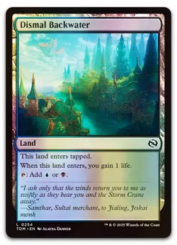 Dismal Backwater #254 (Foil) (NM) Tarkir Dragonstorm TDM Magic MTG - Image 1