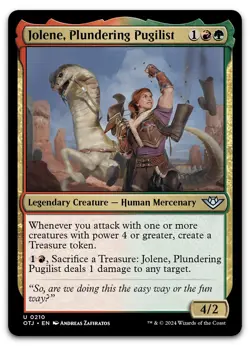 Jolene, Plundering Pugilist #210 (NM) Thunder Junction OTJ Magic MTG - Image 1