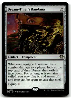 MTG Commander: Outlaws of Thunder Junction #38 Dream-Thief's Bandana NM - Image 1