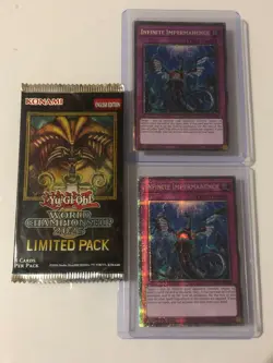 Yugioh - 2x MP25-EN032 Infinite Impermanence : Starlight Rare + FREE BOOSTER! - Image 1