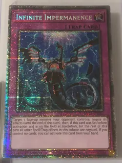 Yugioh - 2x MP25-EN032 Infinite Impermanence : Starlight Rare + FREE BOOSTER! - Image 3