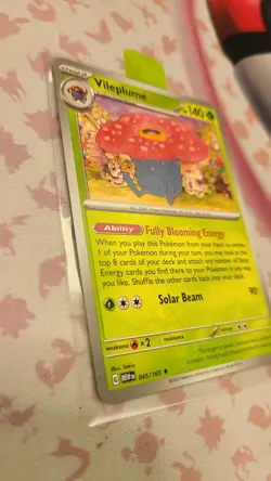 Vileplume 045/165 Pokemon Scarlet Violet 151 Rare Deck Exclusive Non-Holo Card - Image 2