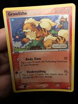 Growlithe 55/92 Legend Maker Reverse Holo Stamp 2006 Pokemon Card Snout Swirl! - Image 3