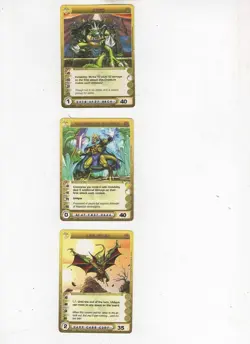 Chaotic lot #171. Lot of 3 Rare Mipedian cards. Coppers - Image 1