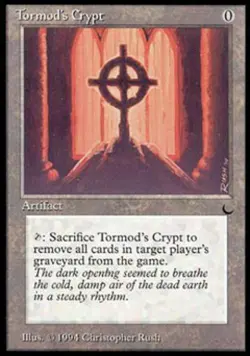 Tormod's Crypt - Heavy Play MTG The Dark - Image 1